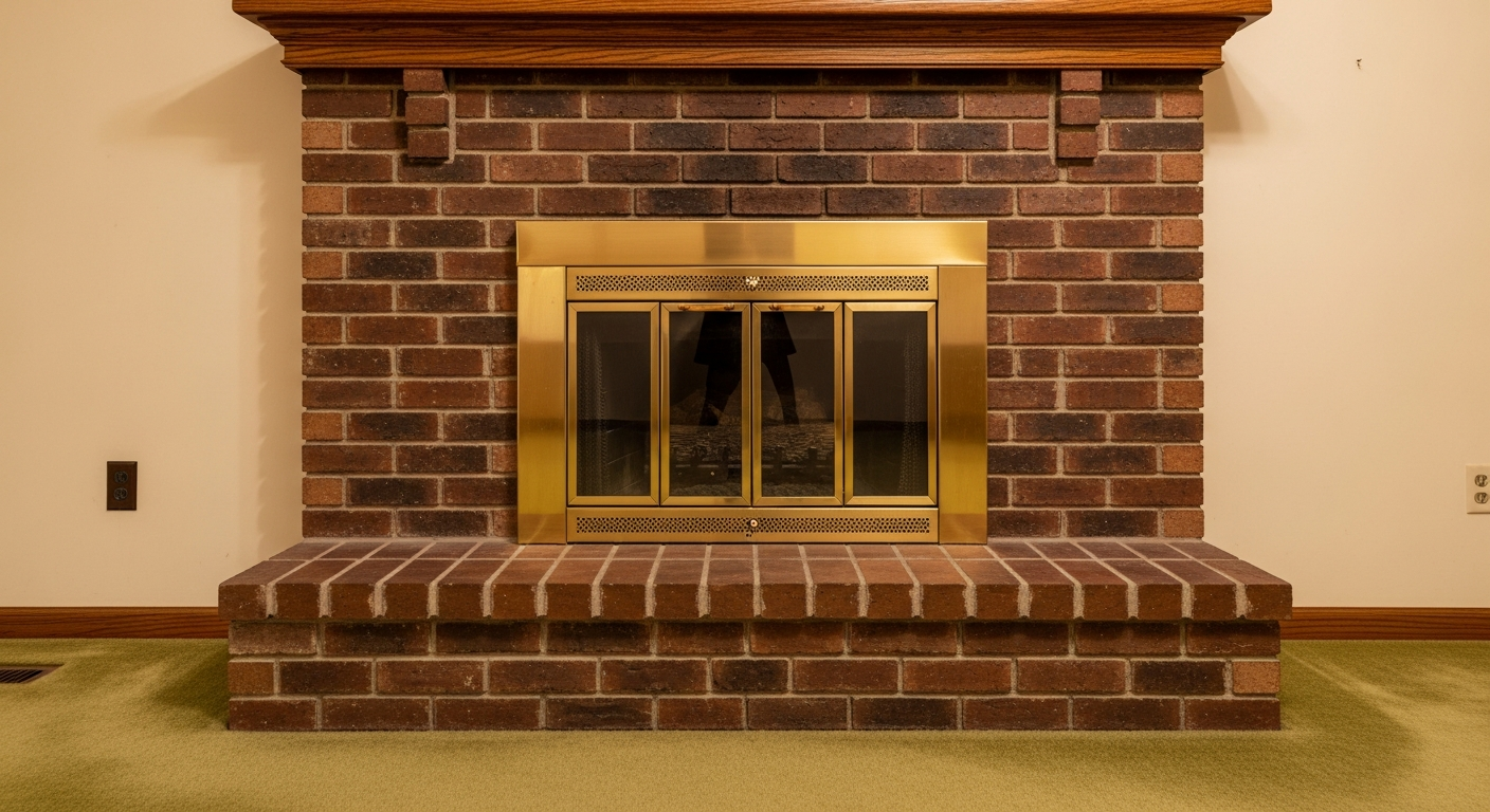Beautiful fireplace remodel with stone veneer surround in West Michigan home