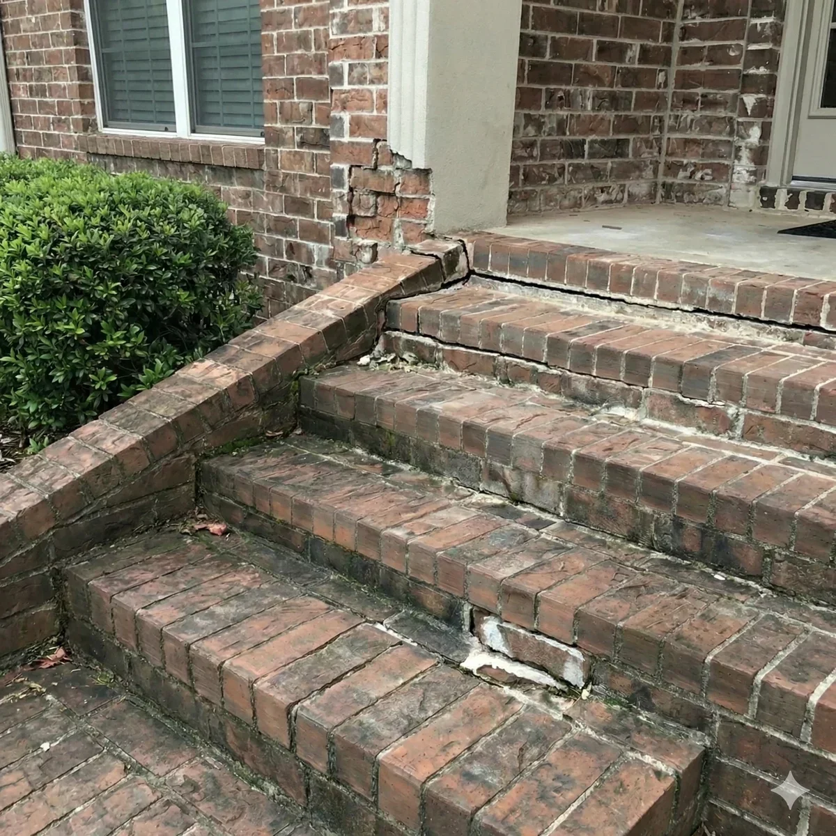 Entryway steps repair - brick steps restoration Comstock Park MI